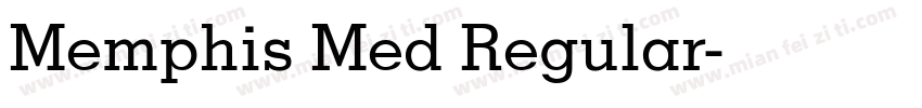Memphis Med Regular字体转换